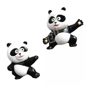 Новый мультфильм милый панда креативная личность 3D смола холодильник наклейки для дома кухня липкие заметки украшения подарки