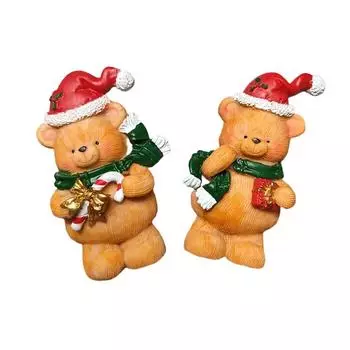 Новый мультфильм милый рождественский медведь пингвин подарок личность креативный дизайн смолы наклейки на холодильник украшения для дома кухни