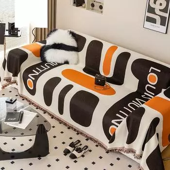 Новый мультяшный чехол для дивана, полотенце, четыре сезона, универсальный, против царапин, синель, подушка для дивана, универсальный универсальный нескользящий чехол для дивана 180-130cm