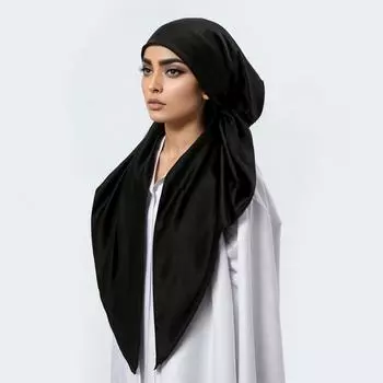 Новый мусульманский мгновенный хиджаб шарф с принтом тюрбан плотная шапочка для волос ночная шапочка тюрбан для сна эластичная шапочка для волос атласная шапочка для сна