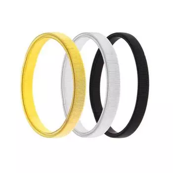 Новый мужской металлический пружинный эластичный браслет-кольцо на руку, модный женский браслет чёрный