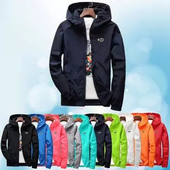 Новый мужской плащ CARTELO, повседневная куртка на молнии с вышивкой, мужская солнцезащитная куртка для походов, спортивной рыбалки на открытом воздухе S