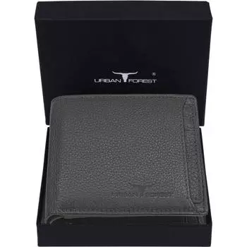 Новый мужской повседневный кошелек из натуральной кожи с RFID-защитой — стандартный размер (6 слотов для карт)