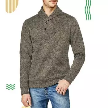 Новый мужской свитер на пуговицах, мужской осенне-зимний облегающий свитер с длинными рукавами, пуловер, однотонные топы S белый