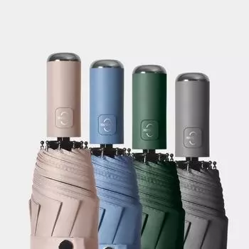 Новый мужской женский зонт полностью автоматический обратный складной зонт с ветрозащитной светоотражающей полосой УФ-зонты зонт