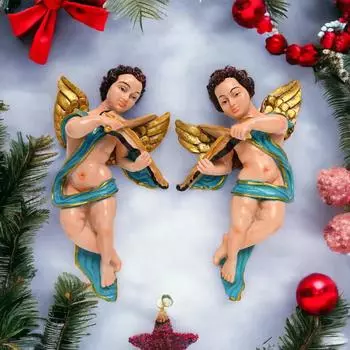 Новый набор ангелов из смолы, набор ангелов-хранителей, настенный католический идол, идеально подходит для гостиной, молитвенной комнаты, подарков и украшений