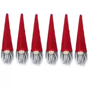 Новый набор бутылок вина Рождественский старик Гоблин Гном Безликая кукла Рождественское украшение для дома Рождественский подарок