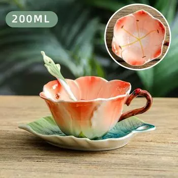 Новый набор для кофе Jungle Series, цветочный чайный сервиз, подарок на свадьбу, переезд на день рождения