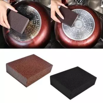 Новый набор для мытья посуды с нано-наждачным средством для удаления пятен Pot Rust Magic Kitchen Brown Black Clean Oil Stain Kit High Density 1 шт. Новые губки 1pc коричневый