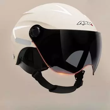 Новый национальный стандарт электромобиль мотоциклетный шлем мужской летний солнцезащитный полушлем женский всесезонный универсальный подшлемник Short Transparent Mirror