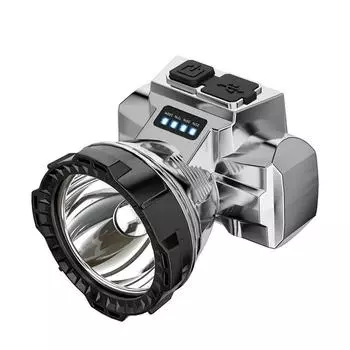 Новый налобный фонарь, светодиодный наружный светильник, гладкая чашка, основной налобный фонарь, USB перезаряжаемый наголовный светильник, наружное освещение для ночной рыбалки