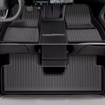 Новый напольный коврик TPE для Tesla Model 3 Highland 2025, защитный коврик для пола, водонепроницаемый коврик для переднего и заднего багажника TPE, напольные покрытия