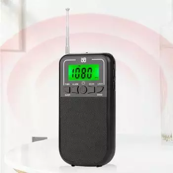 Новый наружный AM FM персональный стерео радио портативный HiFi радио фонарик многофункциональный радио будильник спящий режим разъем 3,5 мм красный