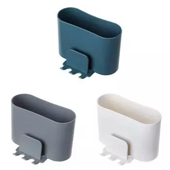 Новый настенный держатель для зубных щеток для ванной комнаты, подставка для чашки без перфоратора, бытовой настенный держатель для жидкости для полоскания рта, ящик для хранения белый