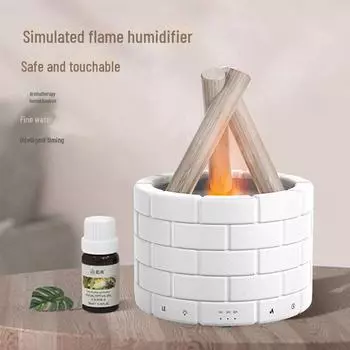 Новый настольный ароматерапевтический увлажнитель воздуха с большой емкостью и функцией имитации пламени