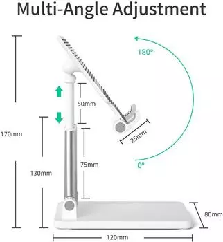 Новый настольный держатель для мобильного телефона, подставка для iPhone iPad Xiaomi, регулируемый настольный держатель для планшета, универсальная настольная подставка для мобильного телефона