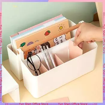 Новый настольный держатель для ручек, большая емкость, милый маркер, коробка для хранения канцелярских принадлежностей, креативный мультяшный держатель для карандашей, настольный органайзер