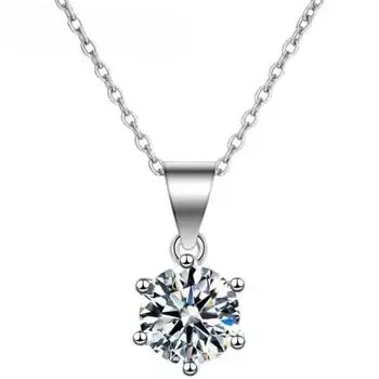 Новый настоящий 10-каратный зеленый кулон из муассанита, ожерелье для женщин, 100% стерлинговое серебро S925, цепочка на шею, ювелирные изделия, проходят тест на бриллианты 5ct