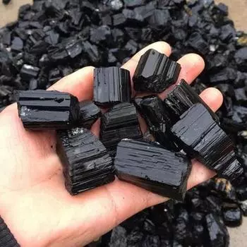 Новый натуральный черный турмалин, грубый камень, минеральный образец, исцеление