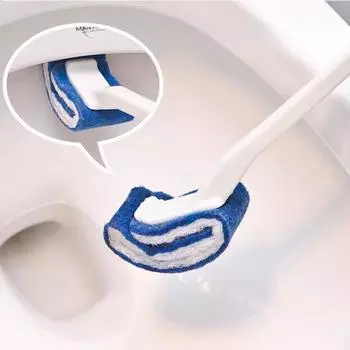 Новый не моющийся туалетный ершик, бытовая чистящая туалетная щетка, мягкая щетка без мертвых углов, щетка для сиденья унитаза белый