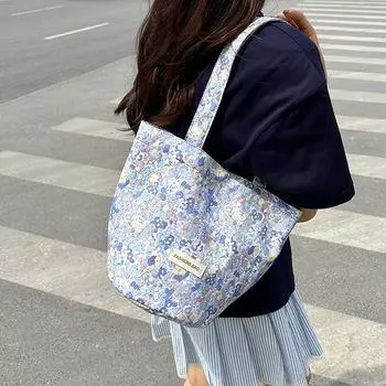 Новый нейлоновый материал с милым рисунком напечатан на женской сумке через плечо, большая вместимость, модная сумка для покупок, сумка для отдыха