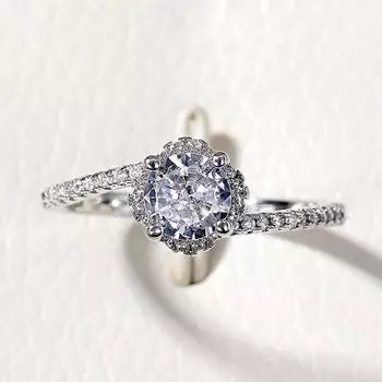 Новый Необычный Дизайн Женские Обручальные Кольца AAA Круглый Цирконий Ослепительное Кольцо Предложение для Любовника Высокое Качество Модные Ювелирные Изделия 10