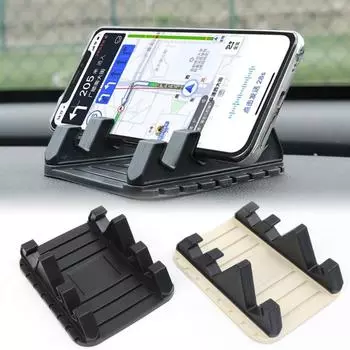 Новый нескользящий автомобильный держатель для телефона, универсальный держатель для приборной панели, навигация, 3C, автомобильный держатель, силиконовый корпус, фиксированный клейкий держатель для мобильного телефона чёрный