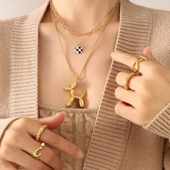 Новый нишевый дизайн капающая масляная черно-белая клетчатая маленькая сумка кулон ожерелье титановая сталь позолоченная ключичная цепочка для женщин