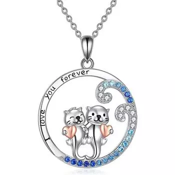 Новый нишевый дизайн, персонализированный и простой, милое ожерелье с подвеской в виде морской выдры, подарок в виде морской выдры