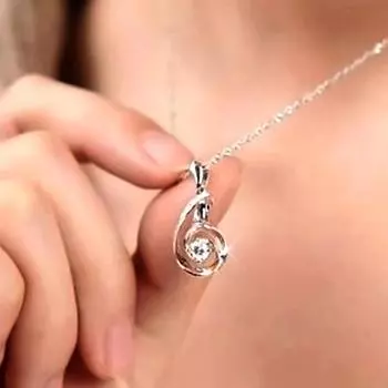 Новый новый дизайн серебряного цвета кулон ожерелье для женщин стильные аксессуары для свадебной вечеринки необычный подарок для девочек модные украшения 45cm