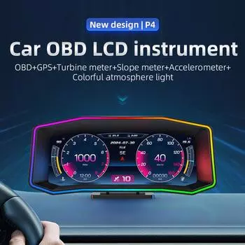 Новый OBD+GPS автоматический проекционный дисплей 4x4 внедорожный инклинометр проектор универсальный цифровой спидометр автомобильные аксессуары многофункциональный