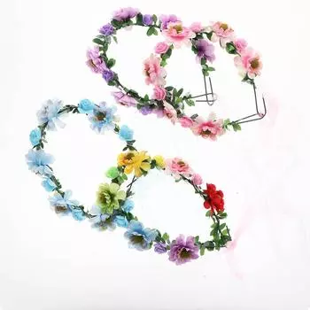 Новый обруч для волос, вечерние женские головные уборы, цветочные короны, повязка на голову с цветком розы, цветочная тиара, повязка на голову белый