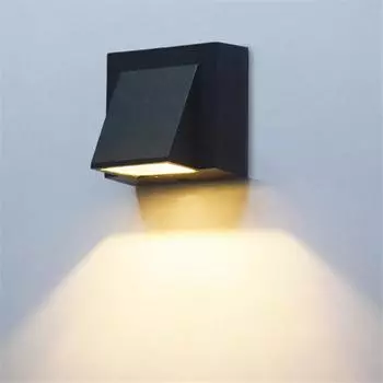 Новый одинарный светодиодный настенный светильник водонепроницаемый IP65 садовый коридорный светильник наружный внутренний светильник бра AC85-265V 5W теплый белый