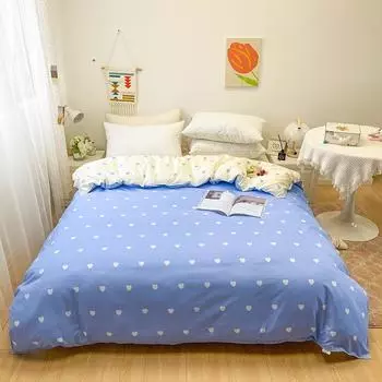 Новый односпальный пододеяльник с принтом алоэ вера из хлопка, пододеяльник с рисунком студента, универсальное постельное белье 220x240 200x230, не вызывает раздражения кожи 150x200cm 1pcs