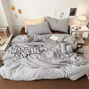 Новый односпальный пододеяльник, супер мягкий, однотонный, стираный, пододеяльник, популярное постельное белье в Европе и Америке для двухместного использования 220x240 150x200cm 1pcs
