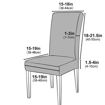 Новый однотонный чехол для стула для столовой, кухни, свадьбы, отеля, банкета, ресторана, эластичный антигрязный чехол для сиденья, декор для дома 1 PC