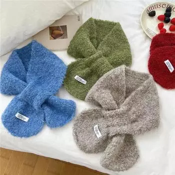 Новый однотонный шарф для женщин на весну и осень, универсальный ремешок на запястье, повязка на голову, модное украшение, защита шеи для студентов, небольшой шарф 15*88cm