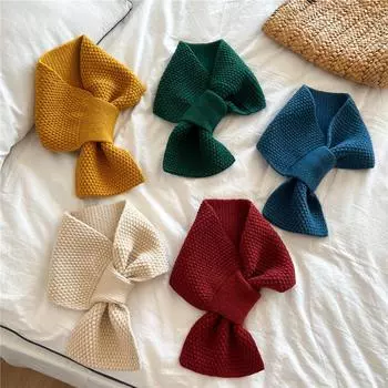 Новый однотонный шарф для женщин на весну и осень, универсальный ремешок на запястье, повязка на голову, модное украшение, защита шеи для студентов, небольшой шарф 16*70cm