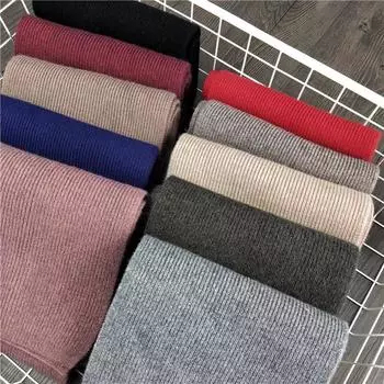 Новый однотонный шарф для женщин на весну и осень, универсальный ремешок на запястье, повязка на голову, модное украшение, защита шеи для студентов, небольшой шарф 18*140cm красный