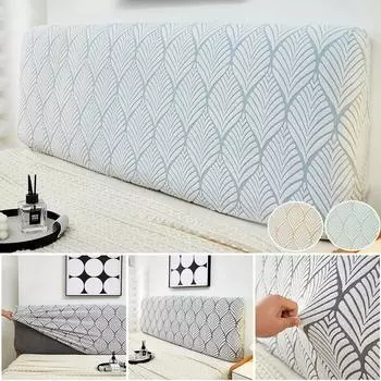 Новый однотонный жаккардовый утолщенный чехол для изголовья, полностью обернутый чехол для спинки изголовья, чехол для изголовья Funda De Cabecera 120cm оранжевый