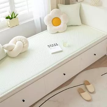 Новый охлаждающий ледяной шелк, коврик для эркера, главная спальня, балкон, летний коврик, маленькая свежая интернет-подушка для знаменитостей, универсальная утолщенная подушка для всех сезонов 60*160cm