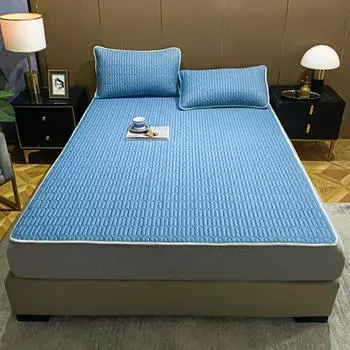 Новый охлаждающий шелковый латексный коврик, можно стирать в машине, приятный для кожи и удобный, простыня на подкладке, охлаждающий коврик, коврик с кондиционером 0.9*2.0m