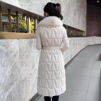 Новый осенне-зимний длинный женский жилет без рукавов с воротником из искусственного меха, однотонный, утолщенный, теплый, спортивный, повседневный, свободный, легкий жакет L