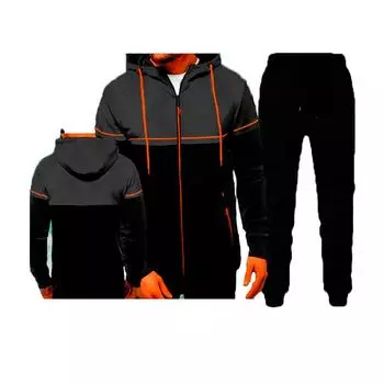 Новый осенне-зимний мужской повседневный кардиган с капюшоном, подростковый мужской костюм в тон M