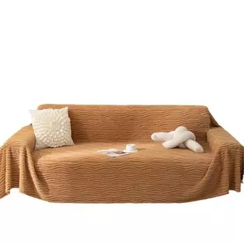 Новый осенне-зимний плюшевый чехол для дивана, всеобъемлющий утолщенный трехмерный плюшевый противоскользящий диван-полотенце в стиле Ins 180*130cm