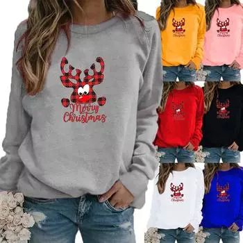 Новый осенний свитер, женский зимний повседневный свитер с длинными рукавами и круглым вырезом, свободные толстовки с принтом черных кошек, топы и блузки, футболки больших размеров XS белый