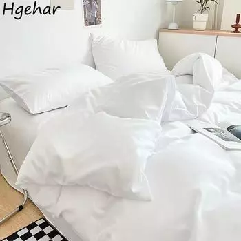 Новый отель Белый пододеяльник Queen King Size Пододеяльники Four Seasons Simple Постельное белье Мягкое, приятное для кожи Постельное белье Двуспальное Односпальное 120x200cm