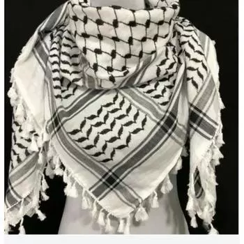 Новый открытый арабский шарф Keffiyeh Shemagh, хлопковая зимняя шаль, теплая шаль для шеи, ветрозащитный шарф для пешего туризма, кемпинга, для мужчин и женщин