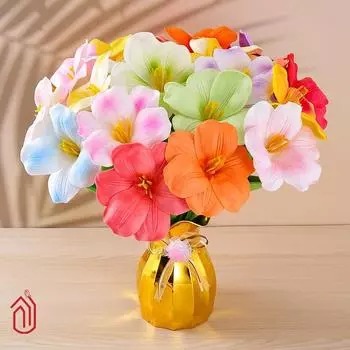 Новый открытый тюльпан текстура имитация цветка искусственный цветок один европейский большой лепесток свадебное украшение гостиной искусственный цветок жёлтый