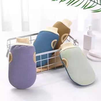 Новый отшелушивающий крем для душа, спа, двусторонние перчатки для ванны, скраб для чистки тела, варежки, тряпка для мытья посуды, скребок для тела, массажное полотенце, перчатки кофейный